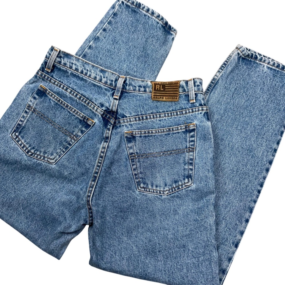 Polo Jeans Ralph Lauren Jeans Womens 12/29 Blue Relaxed High Rise Y2K Americana
